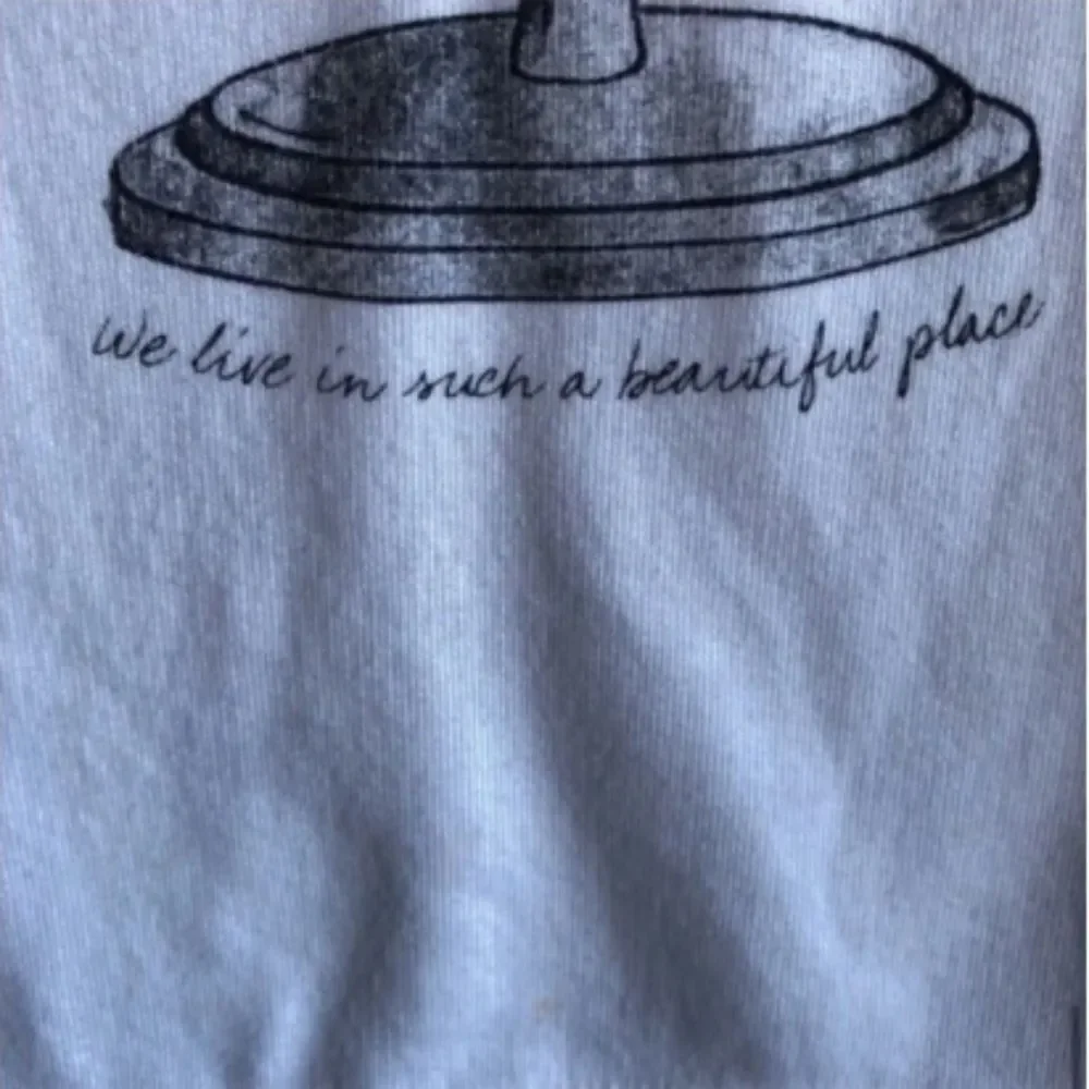 Justice White Beautiful World Earth Sweater